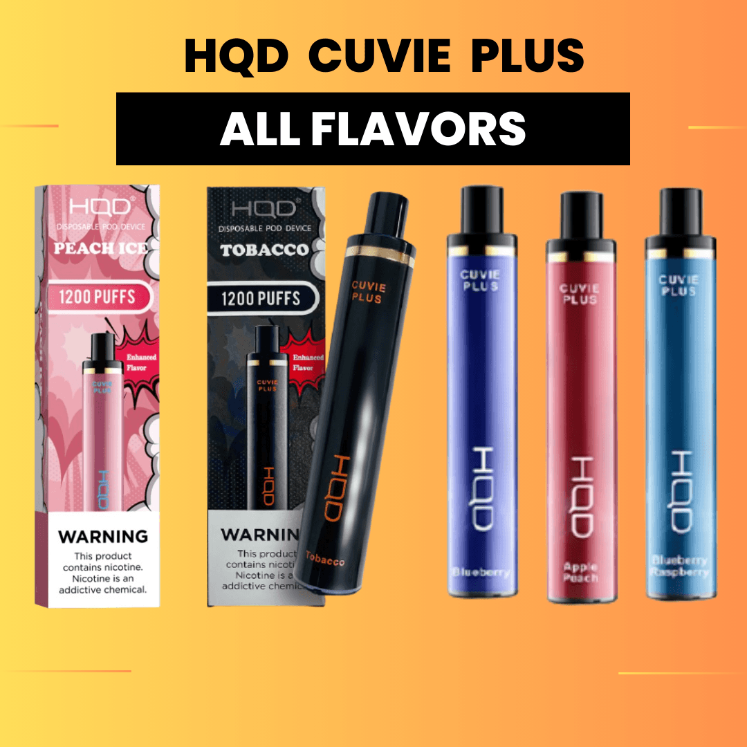 ⚡40% OFF] HQD Vape Disposable Vapes - Cuvie | Plus | Glaze