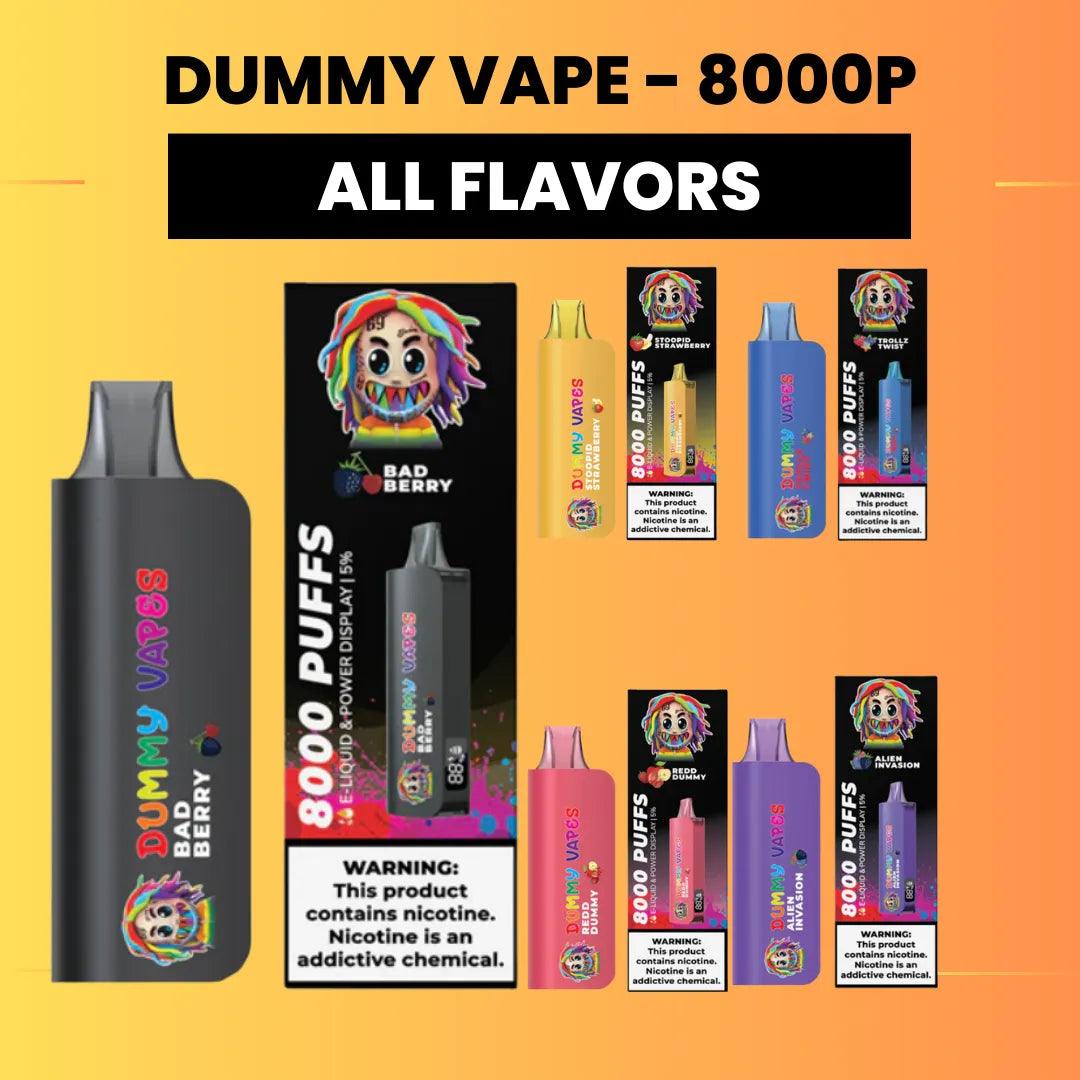 DUMMY VAPE 8000 Puffs 5% Nic - 30% OFF HQDfume DUMMY VAPE 8000 Puffs 5% Nic - 30% OFF HQDfume