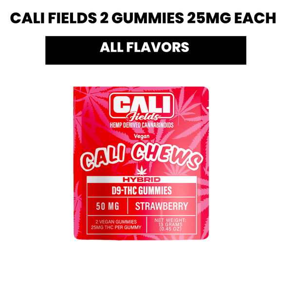 Gummy Cali Fields Delta 9THC Chews 25mg