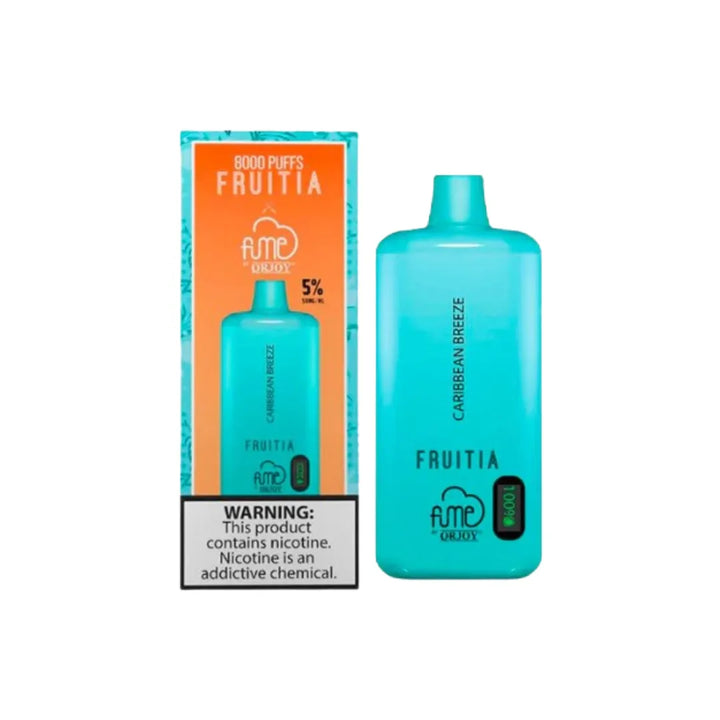 Caribbean Breeze FRUITIA x Fume Disposable Vape 8,000 Puffs