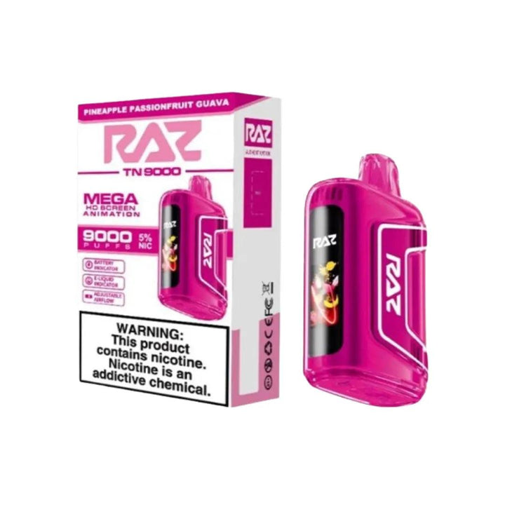 Pineapple Passion Fruit Guava RAZ TN9000 Disposable vape 