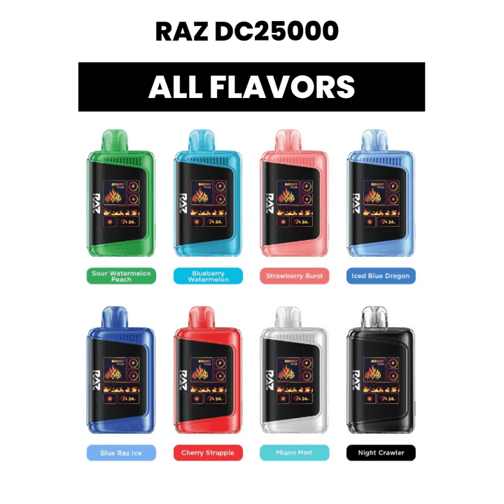 RAZ DC25000 Disposable Vape - 30% OFF All Flavors – hqdF