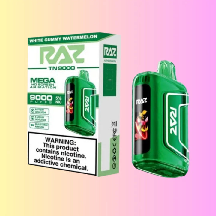 RAZ TN9000 White Gummy Watermelon vape