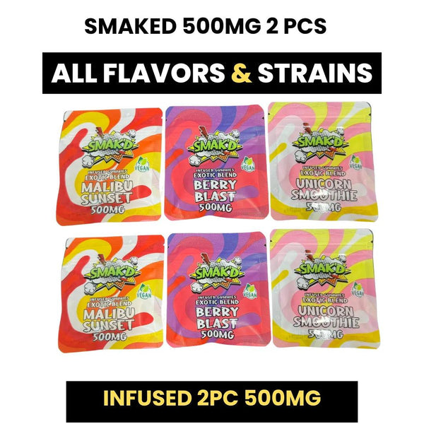 SMAKED 500MG 2 PCS  INFUSED Gummy