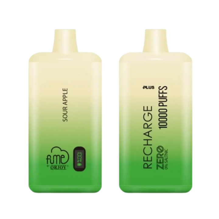 Sour Apple FUME RECHARGE 10K Zero Nicotine Disposable Vape