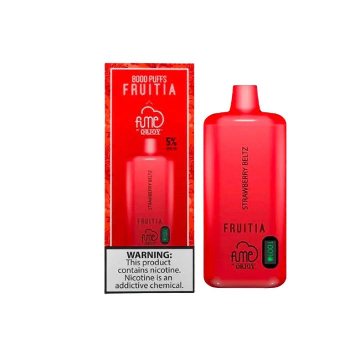 Strawberry Beltz FRUITIA x Fume Disposable Vape 8,000 Puffs