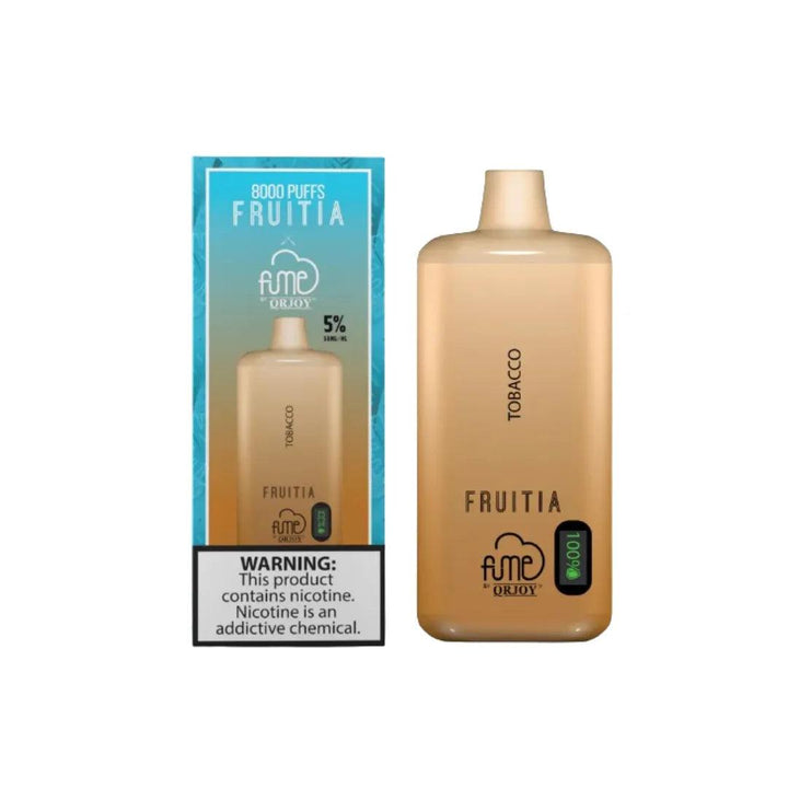 Tobacco FRUITIA x Fume Disposable Vape 8,000 Puffs