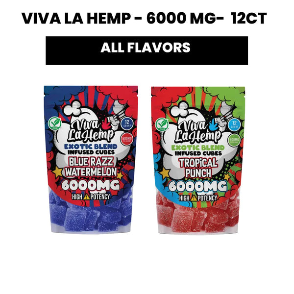 Viva La Hemp - Exotic Blend Infused Cubes – 6000MG