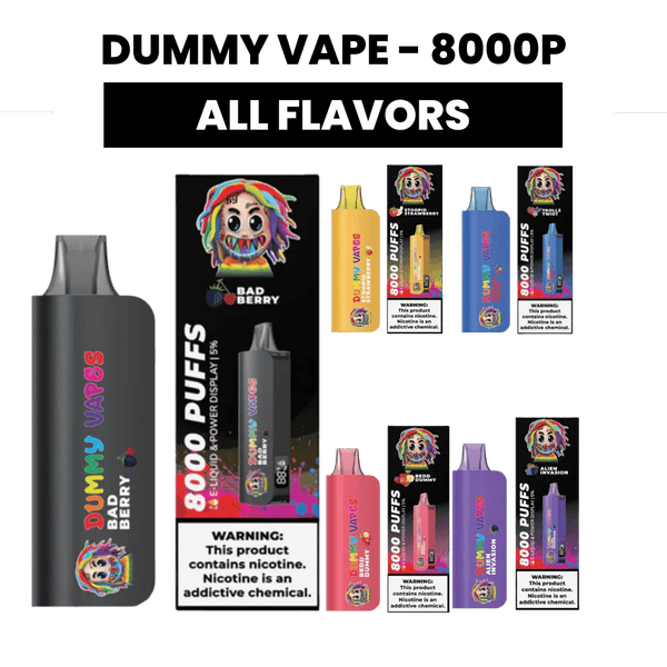 DUMMY VAPE 8000 Puffs 5% Nic - 30% OFF HQDfume DUMMY VAPE 8000 Puffs 5% Nic - 30% OFF HQDfume