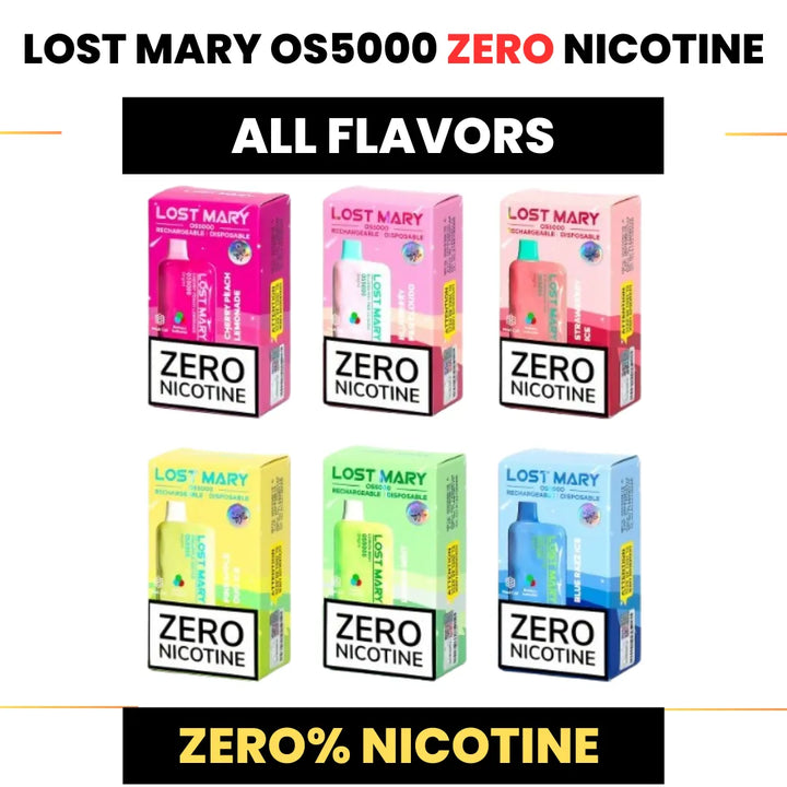 lost Mary  5,000 Puffs Zero Nicotine