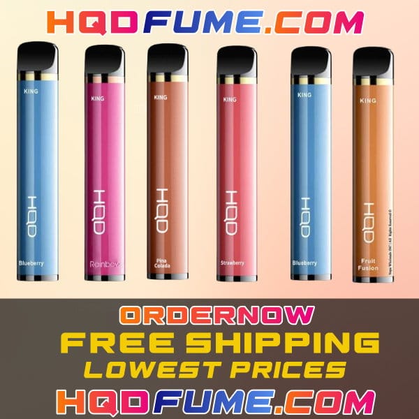 HQD KING DISPOSABLE VAPE ALL FLAVORS