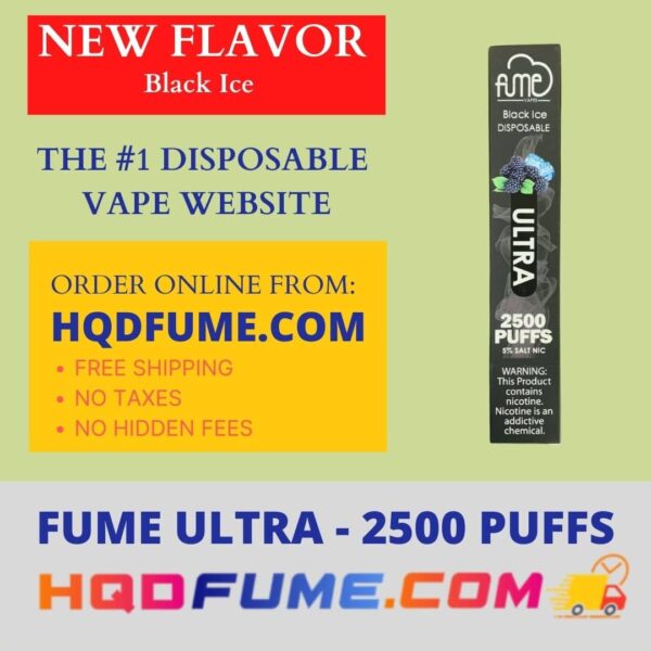 Fume Ultra Black Ice 2500 puffs disposable vape