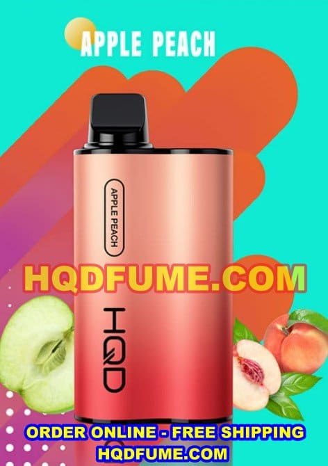 HQD Cuvie Ultimate disposable vape 5000 Puffs - Apple Peach