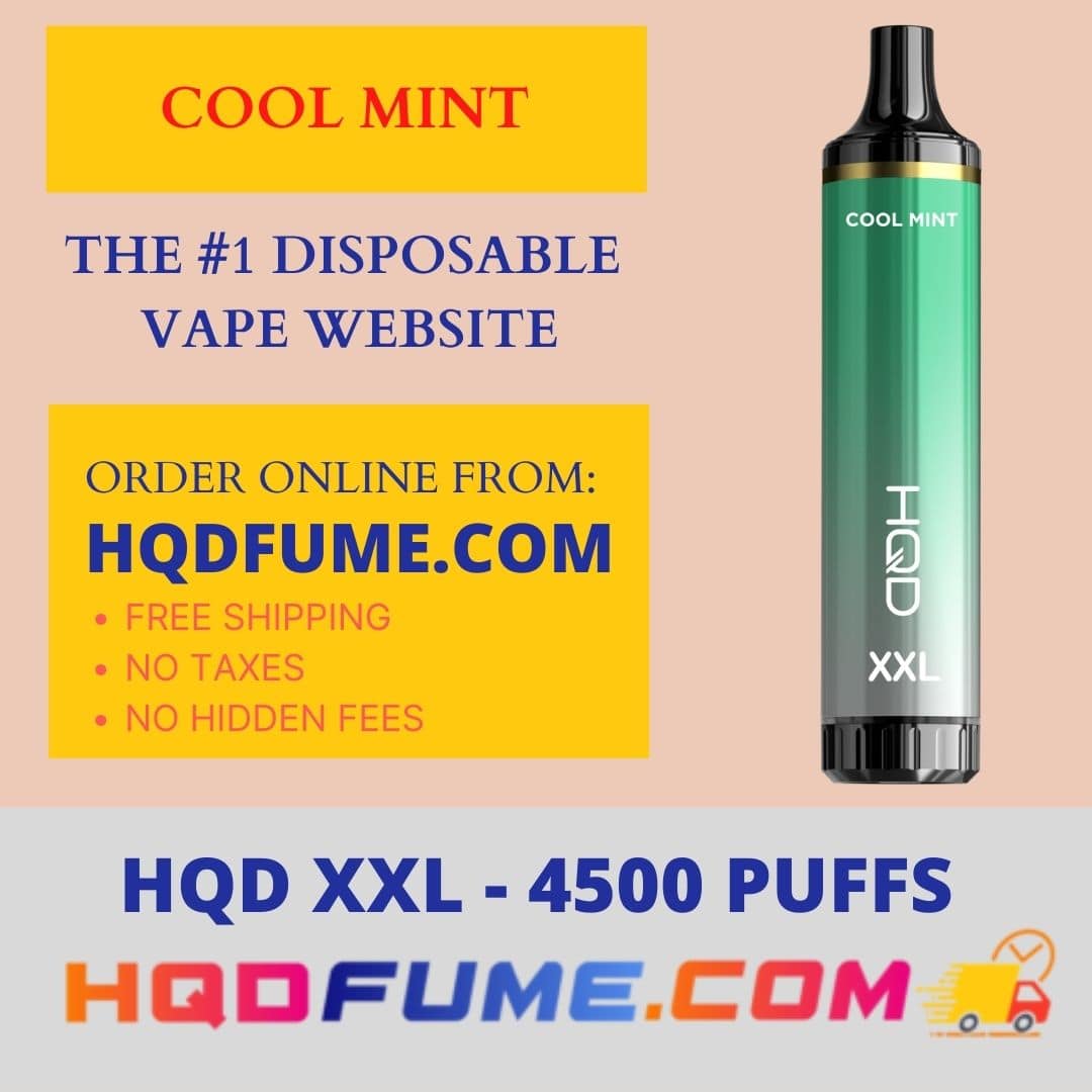 HQD XXL Cuvie pro Cool mint 4500 Puffs disposable vape