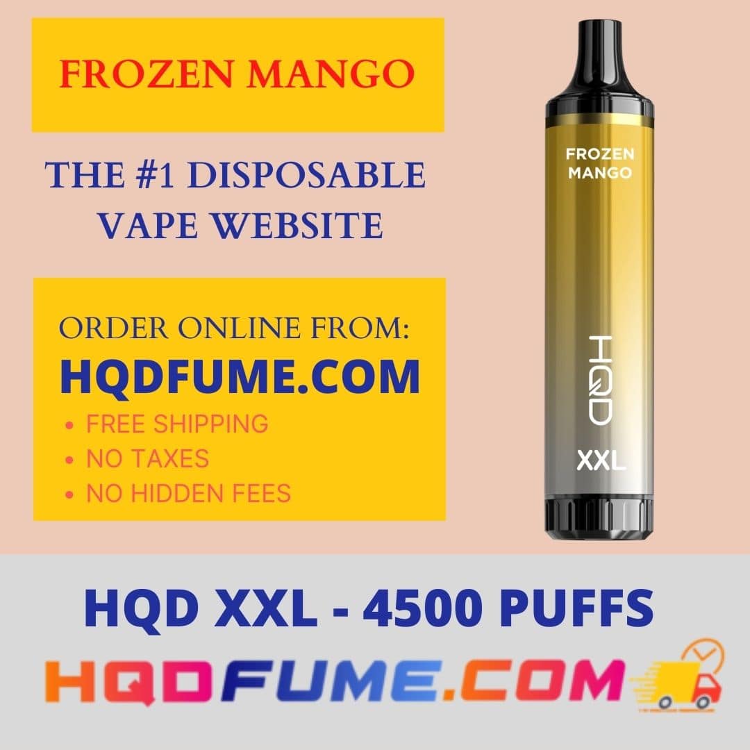 HQD XXL Cuvie Pro Frozen Mango 4500 Puffs disposable vape