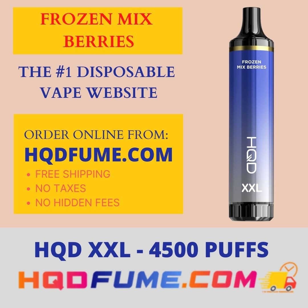 HQD XXL cuvie pro Frozen Mix Berries 4500 Puffs disposable vape