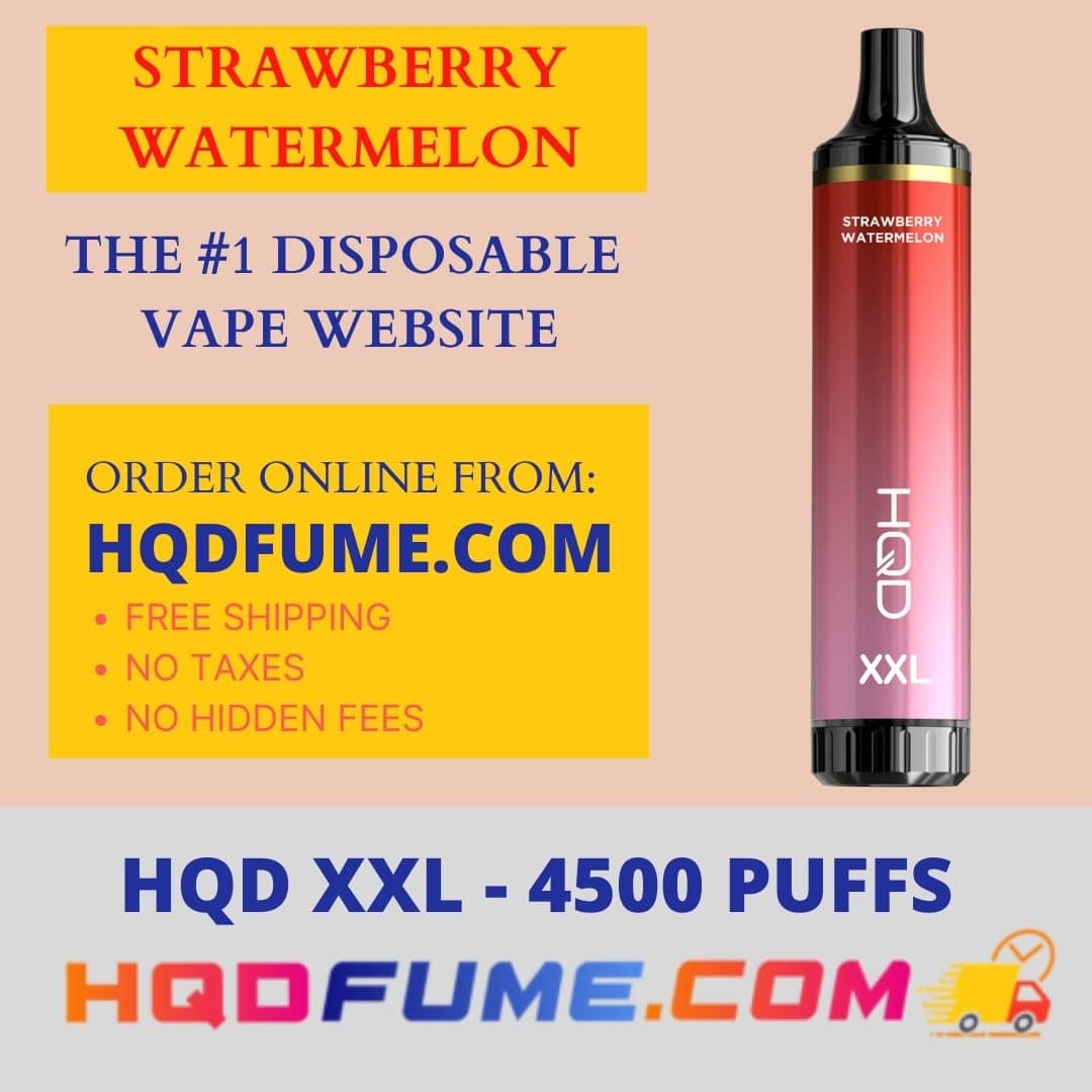 HQD XXL cuvie pro Strawberry Watermelon 4500 Puffs disposable vape
