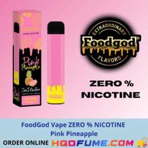 FoodGod Vape ZERO % NICOTINE Pink Pineapple