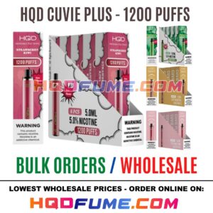 HQD CUVIE PLUS - 1200 PUFFS WHOLESALE