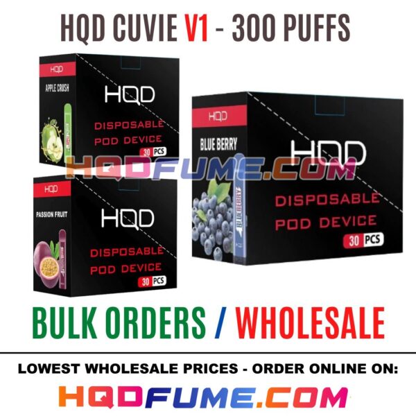 HQD CUVIE V1 - 300 PUFFS WHOLESALE