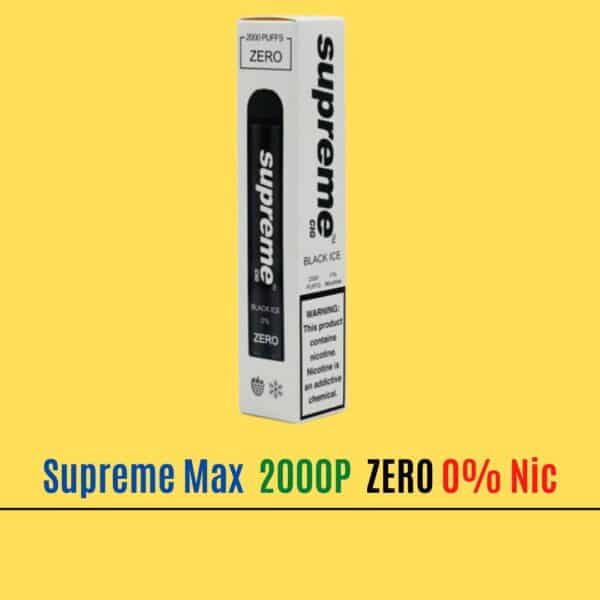 Black Ice - Supreme Max Zero 0% Nicotine