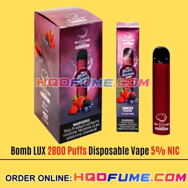 Bomb LUX 2800 Puffs Vape - Mixed Berries