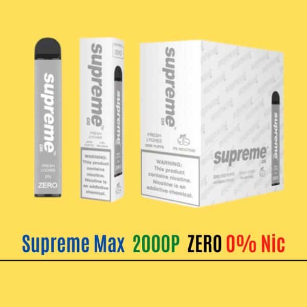 Fresh Lychee - Supreme Max Zero 0% Nicotine