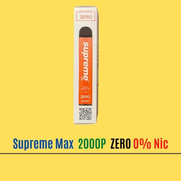 Peach Berry Ice - Supreme Max Zero 0% Nicotine