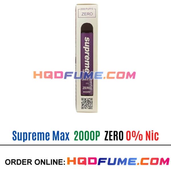 Supreme Max 0% Zero Nicotine - Grape Ice