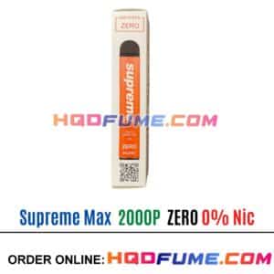 Supreme Max 0% Zero Nicotine - Peach Berry Ice