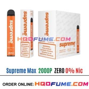 Supreme Max 0% Zero Nicotine - Peach Ice