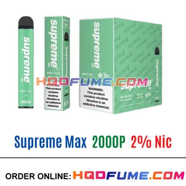 Supreme Max 2% Vape - Mint ice