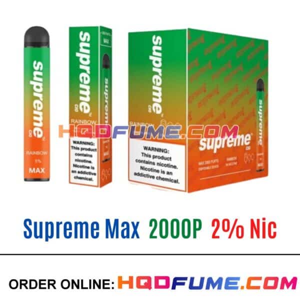 Supreme Max 2% Vape - Rainbow