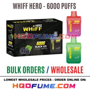 WHIFF HERO - 6000 PUFFS WHOLESALE